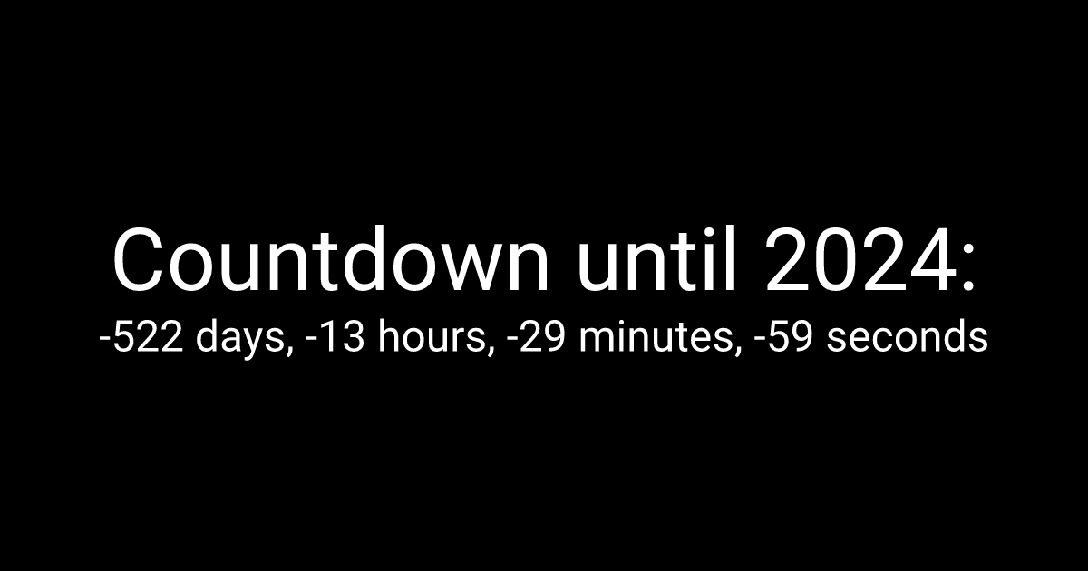 New Year's Countdown 2024